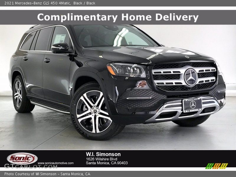 Black / Black 2021 Mercedes-Benz GLS 450 4Matic