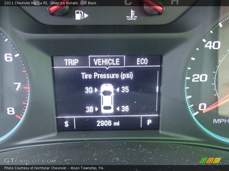 Silver Ice Metallic / Jet Black 2021 Chevrolet Malibu RS