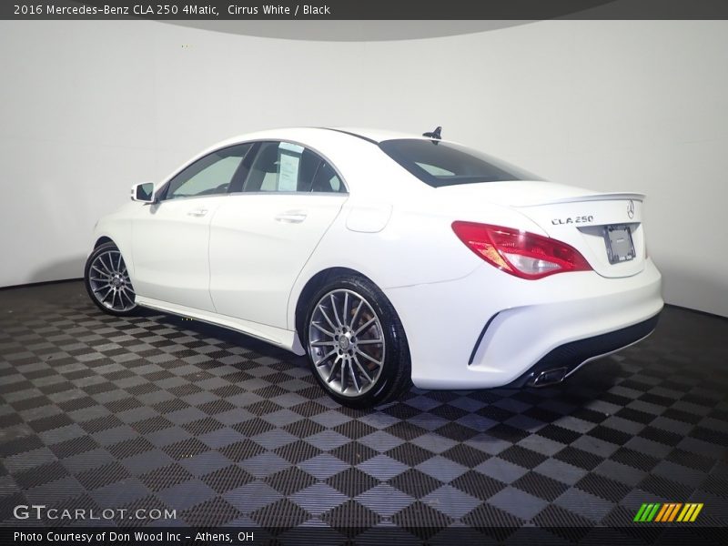 Cirrus White / Black 2016 Mercedes-Benz CLA 250 4Matic