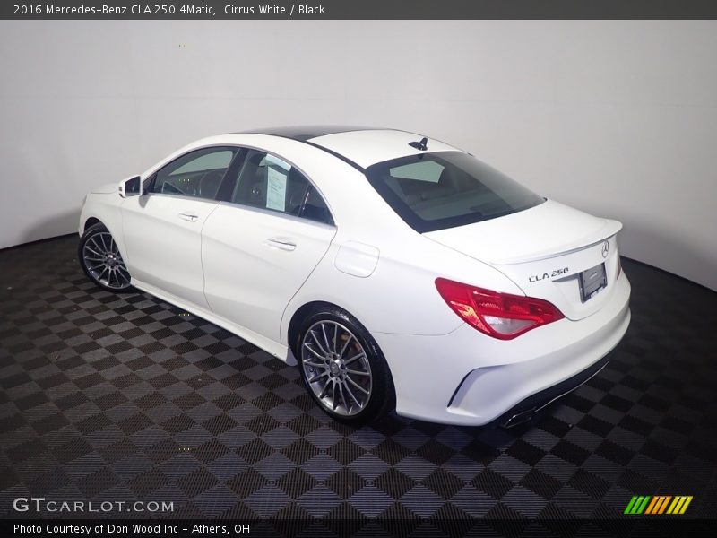 Cirrus White / Black 2016 Mercedes-Benz CLA 250 4Matic