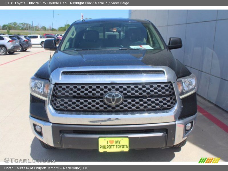 Midnight Black Metallic / Sand Beige 2018 Toyota Tundra SR5 Double Cab