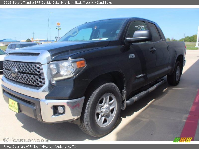 Midnight Black Metallic / Sand Beige 2018 Toyota Tundra SR5 Double Cab
