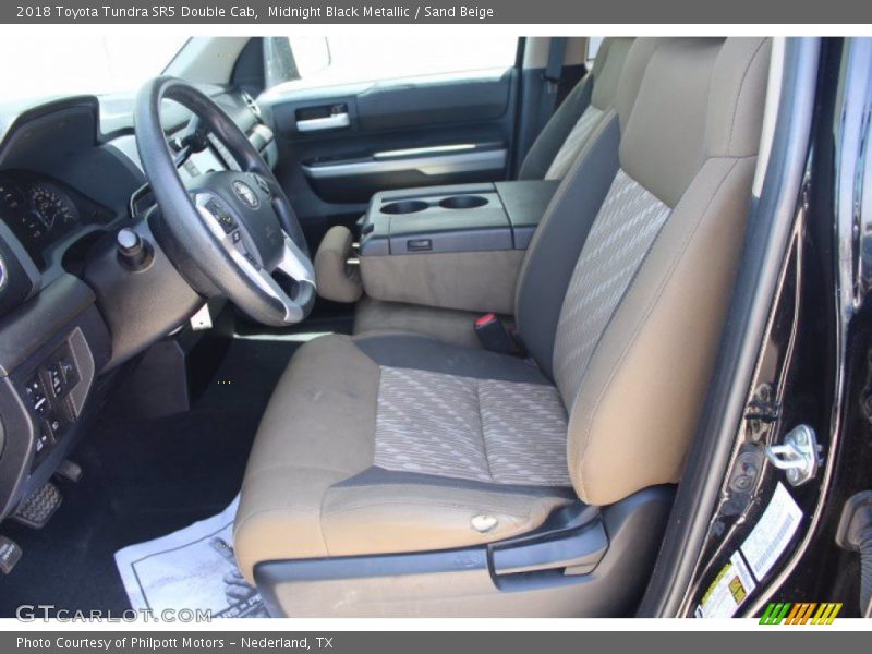 Midnight Black Metallic / Sand Beige 2018 Toyota Tundra SR5 Double Cab