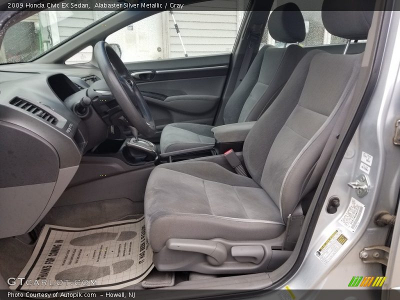 Alabaster Silver Metallic / Gray 2009 Honda Civic EX Sedan
