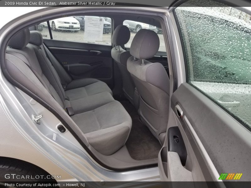 Alabaster Silver Metallic / Gray 2009 Honda Civic EX Sedan