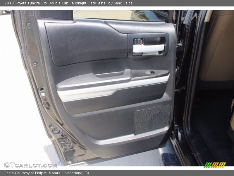 Midnight Black Metallic / Sand Beige 2018 Toyota Tundra SR5 Double Cab