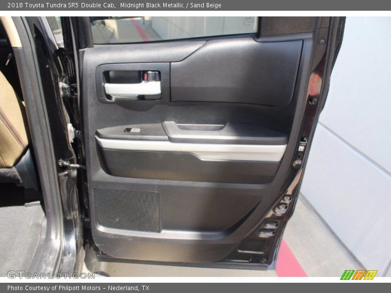 Midnight Black Metallic / Sand Beige 2018 Toyota Tundra SR5 Double Cab