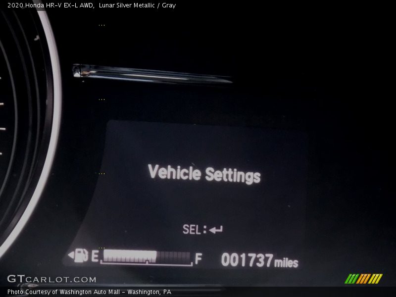 Lunar Silver Metallic / Gray 2020 Honda HR-V EX-L AWD