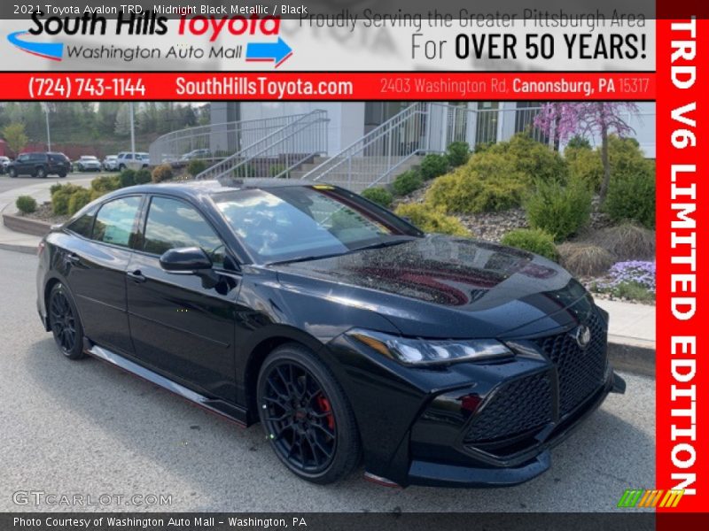 Midnight Black Metallic / Black 2021 Toyota Avalon TRD