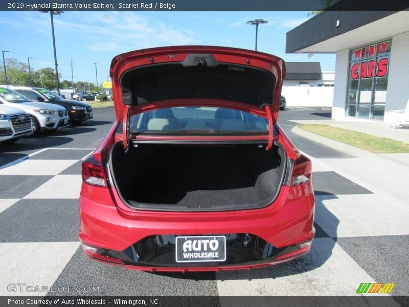 Scarlet Red / Beige 2019 Hyundai Elantra Value Edition