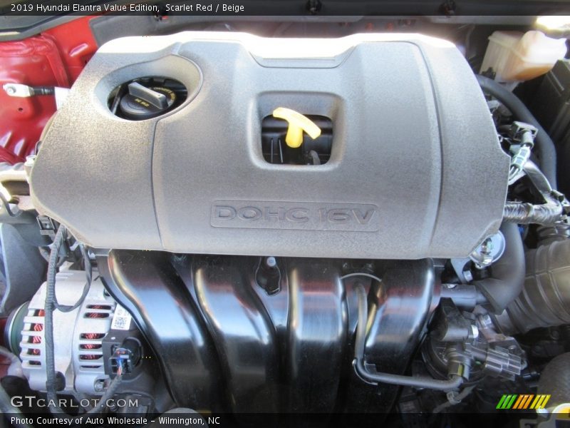 Scarlet Red / Beige 2019 Hyundai Elantra Value Edition
