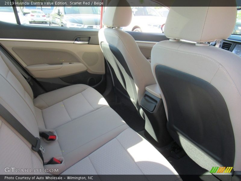 Scarlet Red / Beige 2019 Hyundai Elantra Value Edition