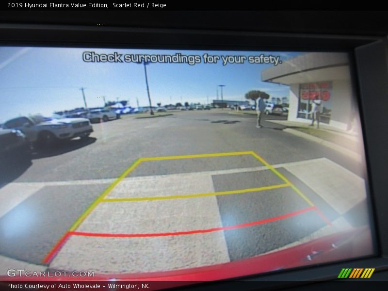 Scarlet Red / Beige 2019 Hyundai Elantra Value Edition