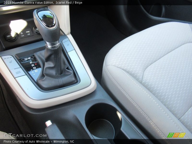 Scarlet Red / Beige 2019 Hyundai Elantra Value Edition