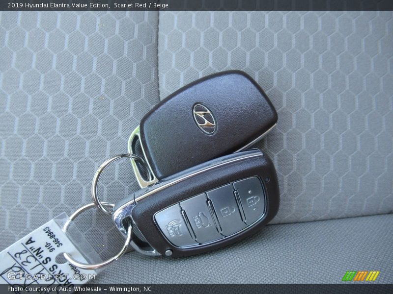 Scarlet Red / Beige 2019 Hyundai Elantra Value Edition