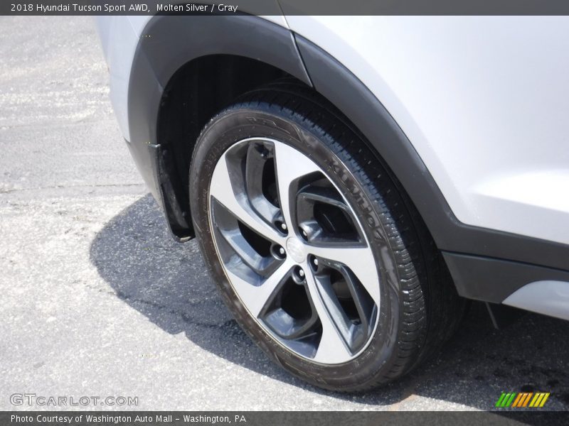 Molten Silver / Gray 2018 Hyundai Tucson Sport AWD