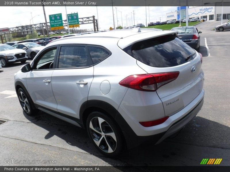 Molten Silver / Gray 2018 Hyundai Tucson Sport AWD