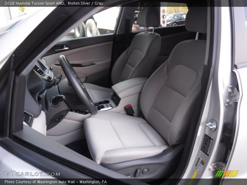 Molten Silver / Gray 2018 Hyundai Tucson Sport AWD