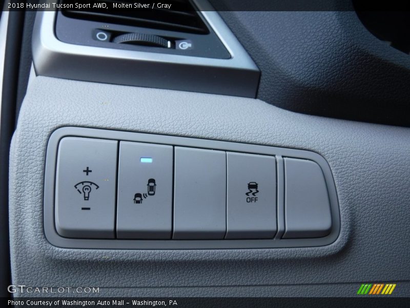 Molten Silver / Gray 2018 Hyundai Tucson Sport AWD