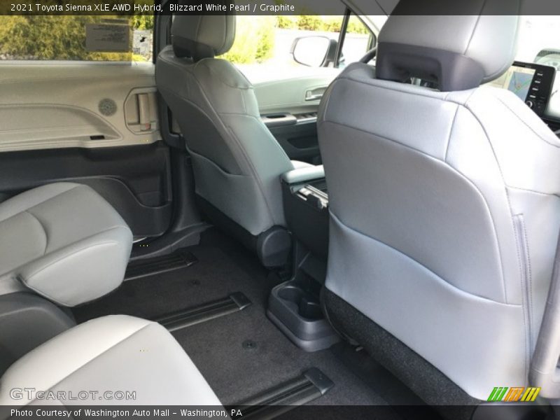 Blizzard White Pearl / Graphite 2021 Toyota Sienna XLE AWD Hybrid