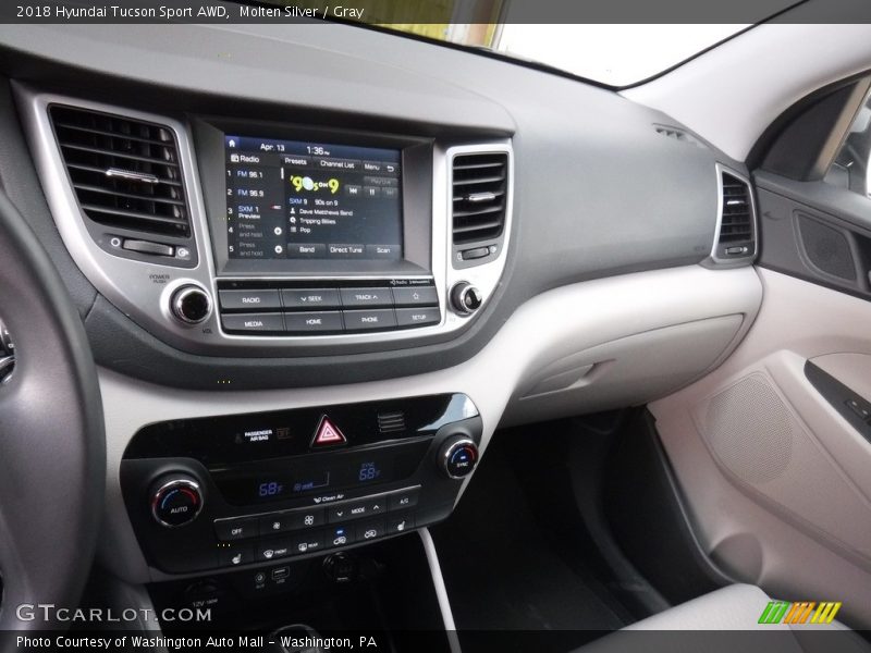 Molten Silver / Gray 2018 Hyundai Tucson Sport AWD