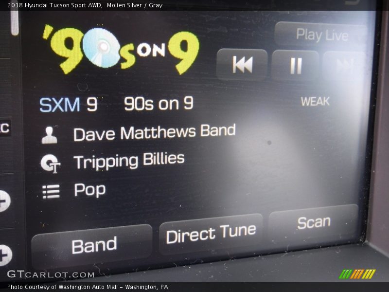 Molten Silver / Gray 2018 Hyundai Tucson Sport AWD