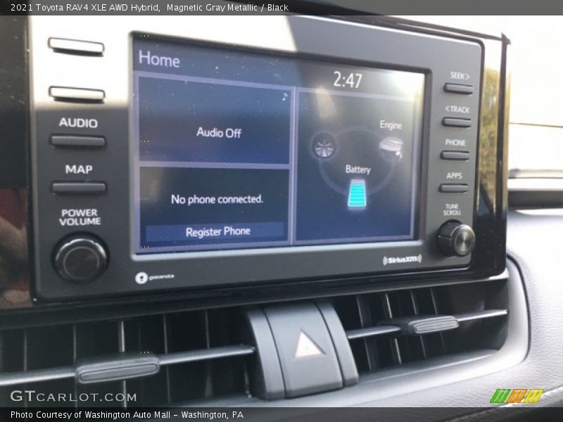 Magnetic Gray Metallic / Black 2021 Toyota RAV4 XLE AWD Hybrid