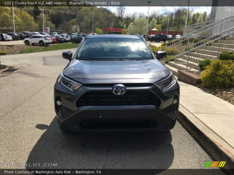 Magnetic Gray Metallic / Black 2021 Toyota RAV4 XLE AWD Hybrid