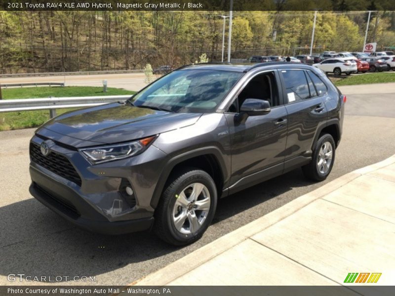 Magnetic Gray Metallic / Black 2021 Toyota RAV4 XLE AWD Hybrid