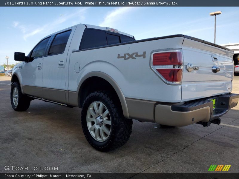 White Platinum Metallic Tri-Coat / Sienna Brown/Black 2011 Ford F150 King Ranch SuperCrew 4x4
