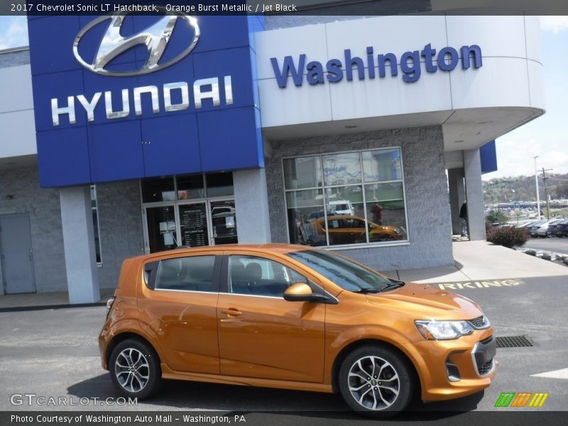 Orange Burst Metallic / Jet Black 2017 Chevrolet Sonic LT Hatchback