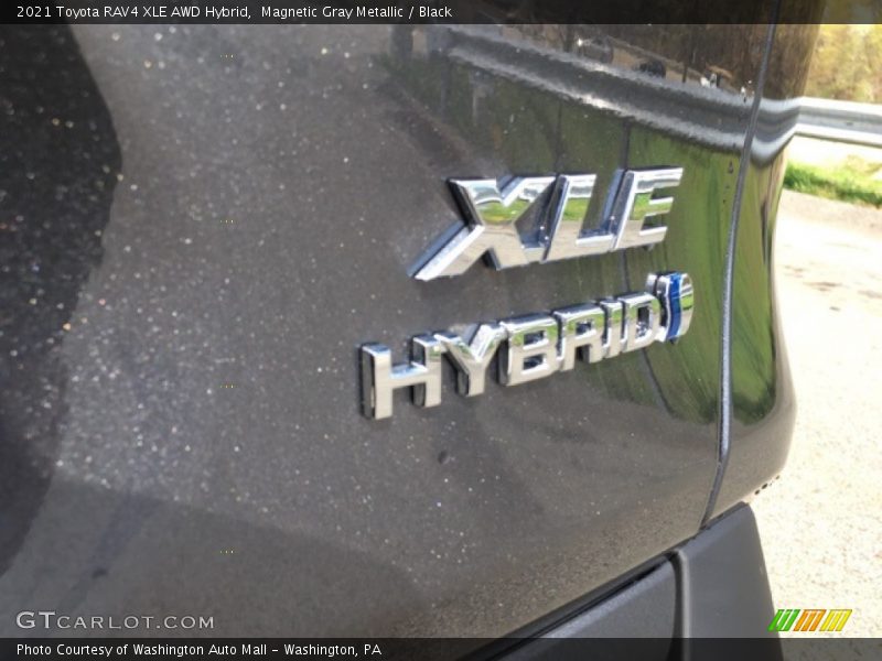 Magnetic Gray Metallic / Black 2021 Toyota RAV4 XLE AWD Hybrid