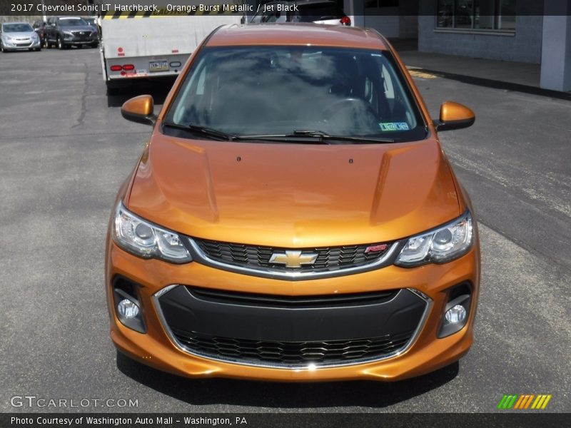Orange Burst Metallic / Jet Black 2017 Chevrolet Sonic LT Hatchback