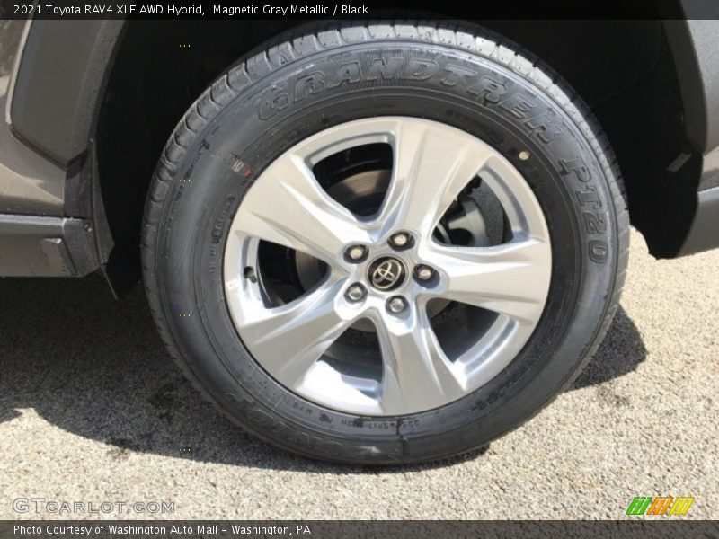 Magnetic Gray Metallic / Black 2021 Toyota RAV4 XLE AWD Hybrid
