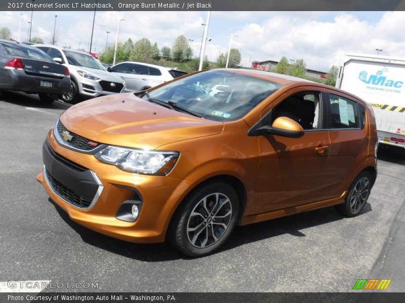 Orange Burst Metallic / Jet Black 2017 Chevrolet Sonic LT Hatchback