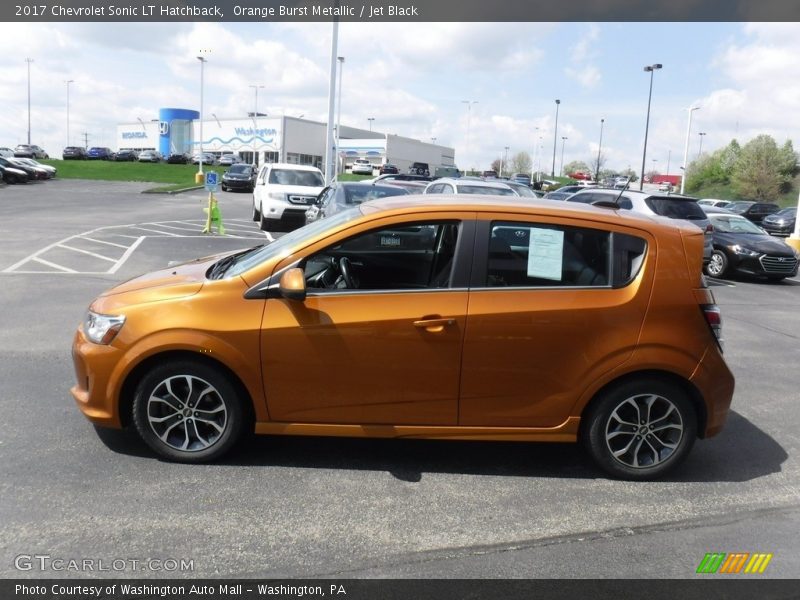 Orange Burst Metallic / Jet Black 2017 Chevrolet Sonic LT Hatchback