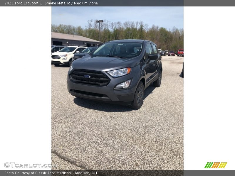 Smoke Metallic / Medium Stone 2021 Ford EcoSport S