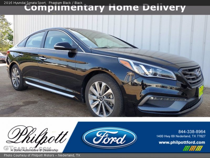 Phantom Black / Black 2016 Hyundai Sonata Sport
