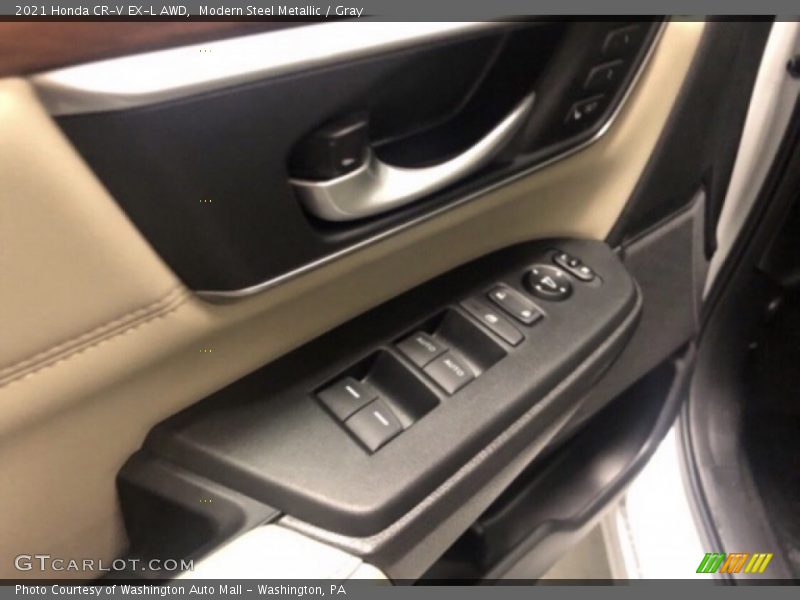 Modern Steel Metallic / Gray 2021 Honda CR-V EX-L AWD