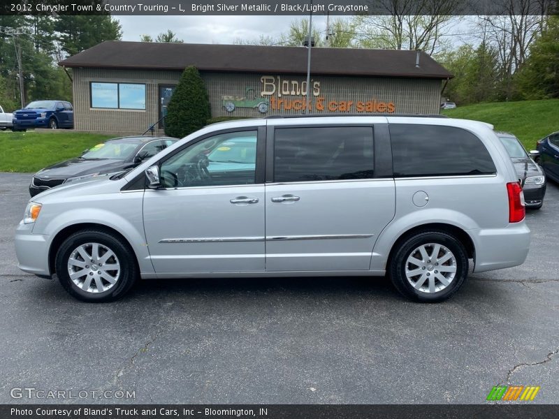Bright Silver Metallic / Black/Light Graystone 2012 Chrysler Town & Country Touring - L