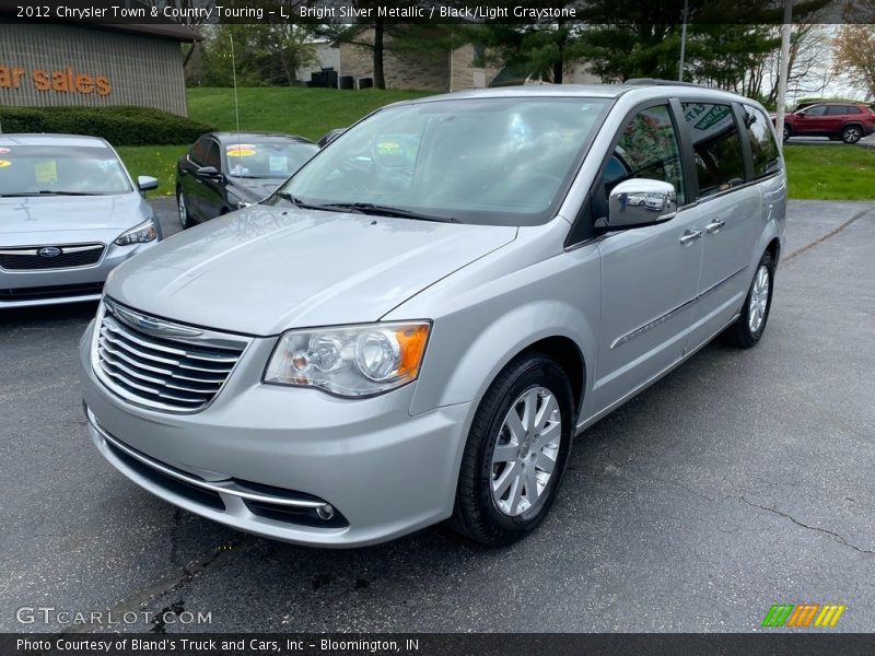 Bright Silver Metallic / Black/Light Graystone 2012 Chrysler Town & Country Touring - L