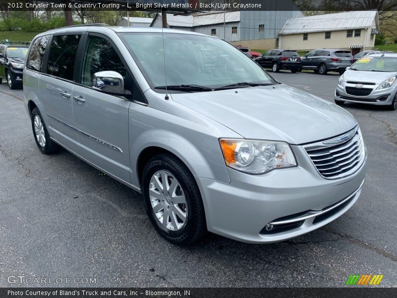 Bright Silver Metallic / Black/Light Graystone 2012 Chrysler Town & Country Touring - L