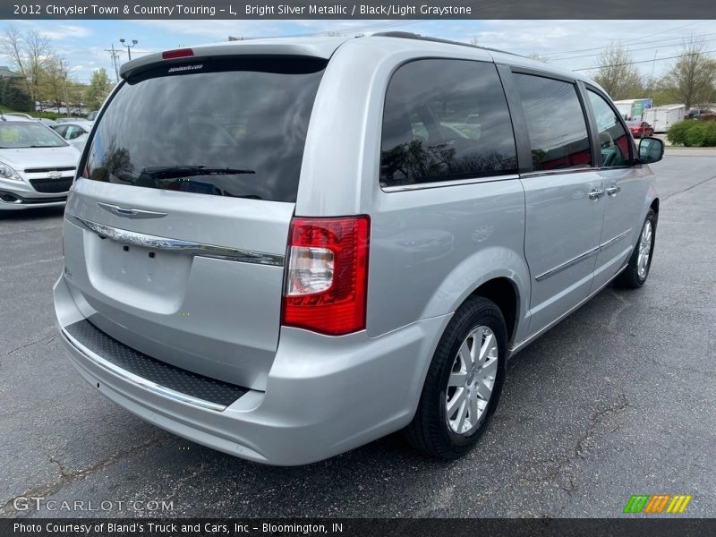 Bright Silver Metallic / Black/Light Graystone 2012 Chrysler Town & Country Touring - L