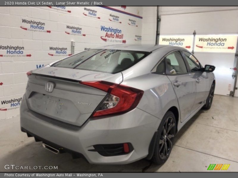 Lunar Silver Metallic / Black 2020 Honda Civic LX Sedan