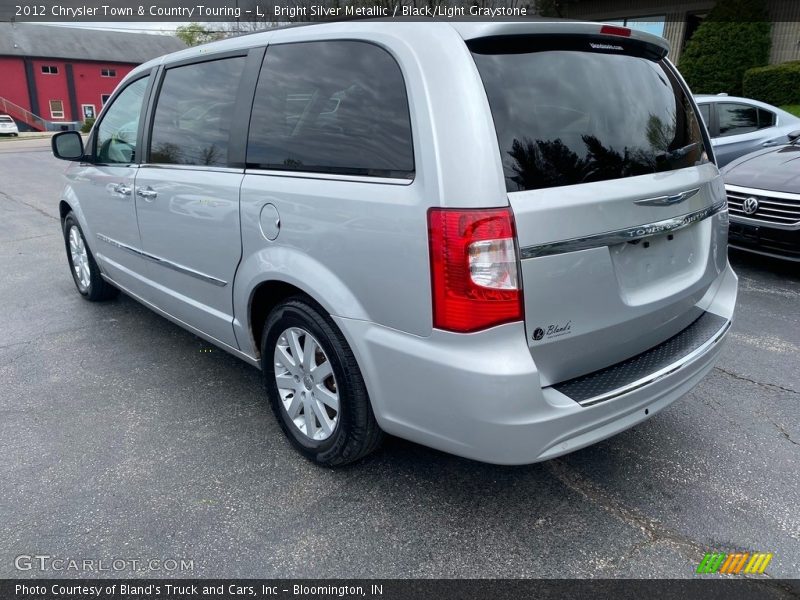 Bright Silver Metallic / Black/Light Graystone 2012 Chrysler Town & Country Touring - L