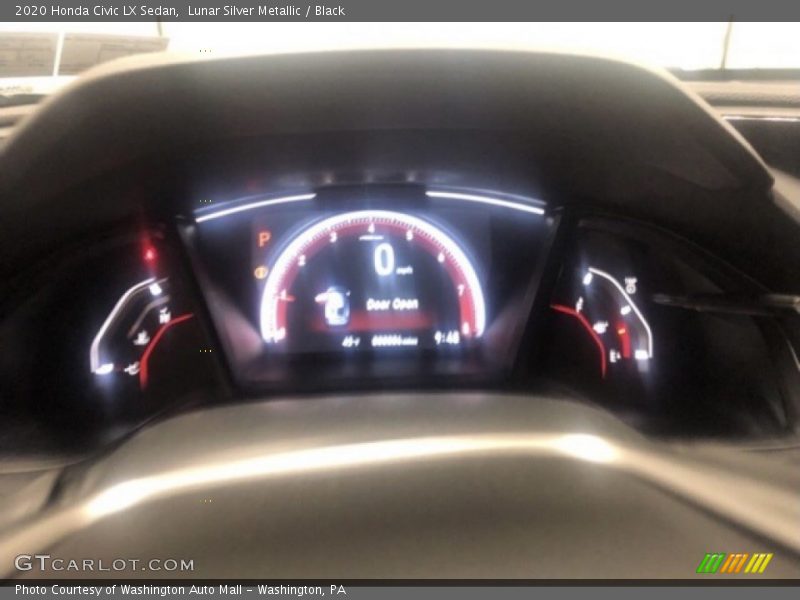 Lunar Silver Metallic / Black 2020 Honda Civic LX Sedan