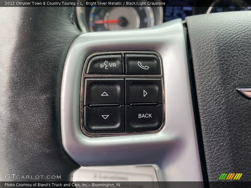 Bright Silver Metallic / Black/Light Graystone 2012 Chrysler Town & Country Touring - L