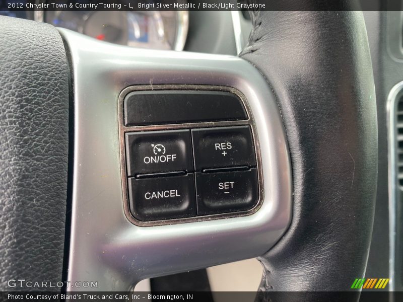 Bright Silver Metallic / Black/Light Graystone 2012 Chrysler Town & Country Touring - L