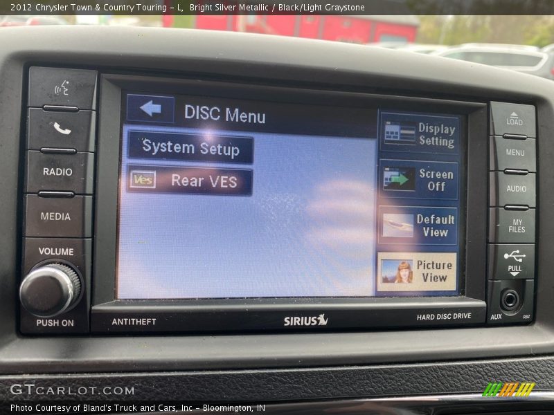 Bright Silver Metallic / Black/Light Graystone 2012 Chrysler Town & Country Touring - L