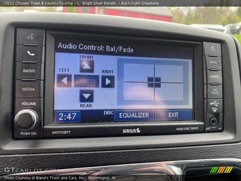 Bright Silver Metallic / Black/Light Graystone 2012 Chrysler Town & Country Touring - L